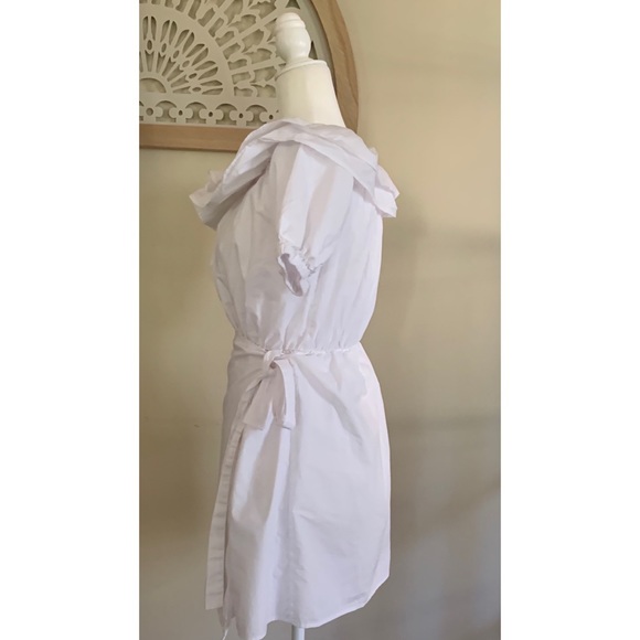 Lovers + Friends White Ruffle Side Tie Mini NEW - Picture 4 of 10